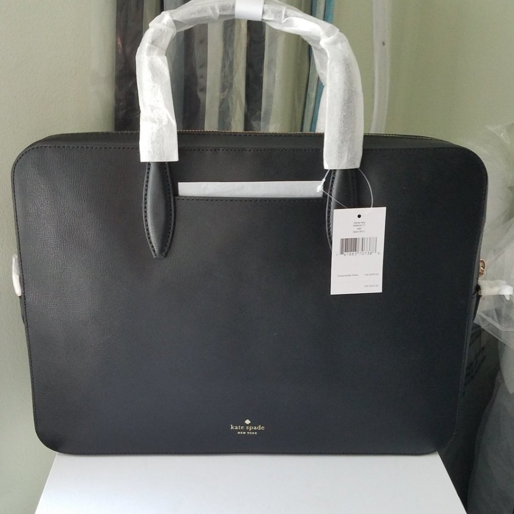 $198/$329 New!! KATE SPADE black laptop bag - Picture 13 of 16